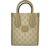 グッチ GUCCI ミニトート 671623 ベージュ GGスプリームキャンバス レディース トートバッグ