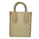 グッチ GUCCI ミニトート 671623 ベージュ GGスプリームキャンバス レディース トートバッグ