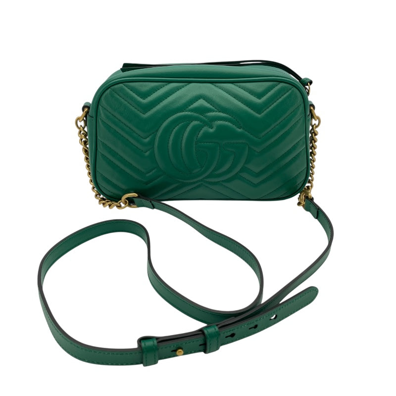 【リユース】GUCCI ショルダーバッグ GG Marmont 447632 GUCCI Shoulder Bag Cross Body 447632 leather GG Marmont used