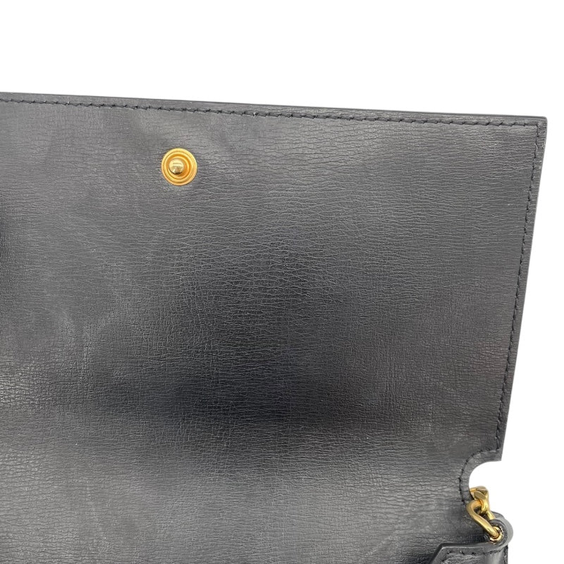 サンローラン SAINT LAURENT カサンドラ フォンホルダー 635095 ブラック カーフ レディース ショルダーバッグ