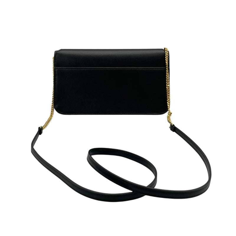 サンローラン SAINT LAURENT カサンドラ フォンホルダー 635095 ブラック カーフ レディース ショルダーバッグ