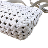 ボッテガ・ヴェネタ BOTTEGA VENETA ウィンドウ クロスボディバッグ 603162 アイボリー キャンバス レディース ショルダーバッグ