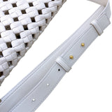 ボッテガ・ヴェネタ BOTTEGA VENETA ウィンドウ クロスボディバッグ 603162 アイボリー キャンバス レディース ショルダーバッグ