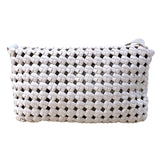 ボッテガ・ヴェネタ BOTTEGA VENETA ウィンドウ クロスボディバッグ 603162 アイボリー キャンバス レディース ショルダーバッグ