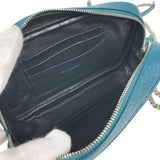 サンローラン SAINT LAURENT ルー ミニショルダーバッグ 612579 グリーン シルバー金具 ソフトグレインカーフ レディース ショルダーバッグ