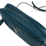 サンローラン SAINT LAURENT ルー ミニショルダーバッグ 612579 グリーン シルバー金具 ソフトグレインカーフ レディース ショルダーバッグ