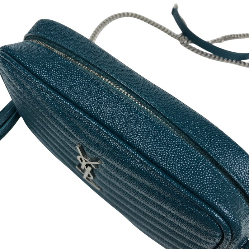 サンローラン SAINT LAURENT ルー ミニショルダーバッグ 612579 グリーン シルバー金具 ソフトグレインカーフ レディース ショルダーバッグ