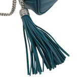 サンローラン SAINT LAURENT ルー ミニショルダーバッグ 612579 グリーン シルバー金具 ソフトグレインカーフ レディース ショルダーバッグ