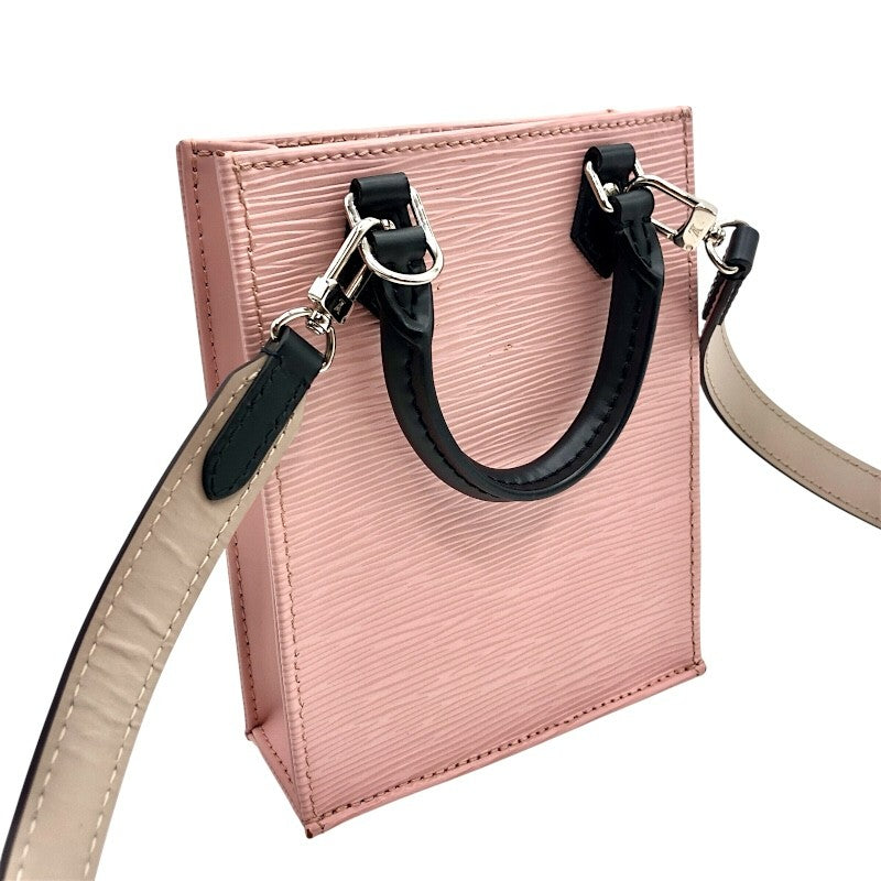 ルイ・ヴィトン LOUIS VUITTON プティット・サックプラ M69575 ローズバレリーヌ×ブラック シルバー金具 エピ レディース ハンドバッグ