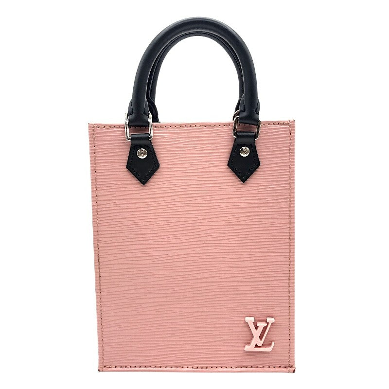 ルイ・ヴィトン LOUIS VUITTON プティット・サックプラ M69575 ローズバレリーヌ×ブラック シルバー金具 エピ レディース ハンドバッグ