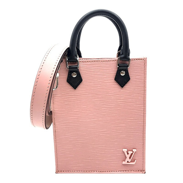 ルイ・ヴィトン LOUIS VUITTON プティット・サックプラ M69575 ローズバレリーヌ×ブラック シルバー金具 エピ レディース ハンドバッグ