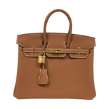 エルメス HERMES バーキン25 W刻 ゴールド ゴールド金具 トゴ レディース ハンドバッグ