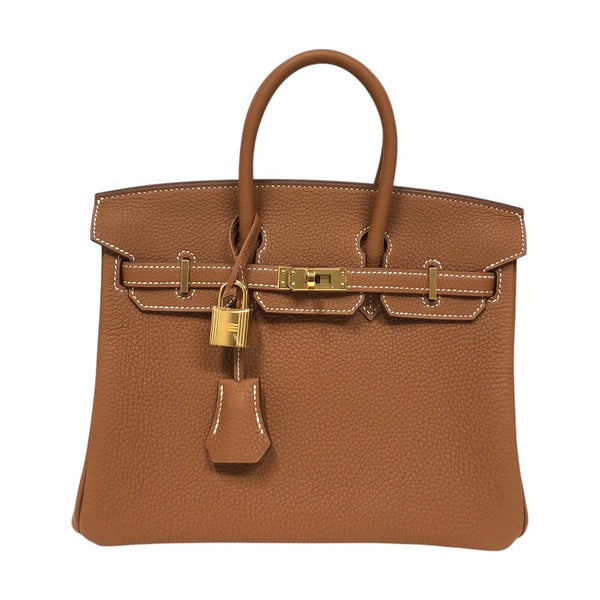 エルメス HERMES バーキン25 W刻 ゴールド ゴールド金具 トゴ レディース ハンドバッグ