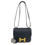 エルメス HERMES コンスタンス3 ミニ W刻 ブラック ゴールド金具 エプソン レディース ショルダーバッグ