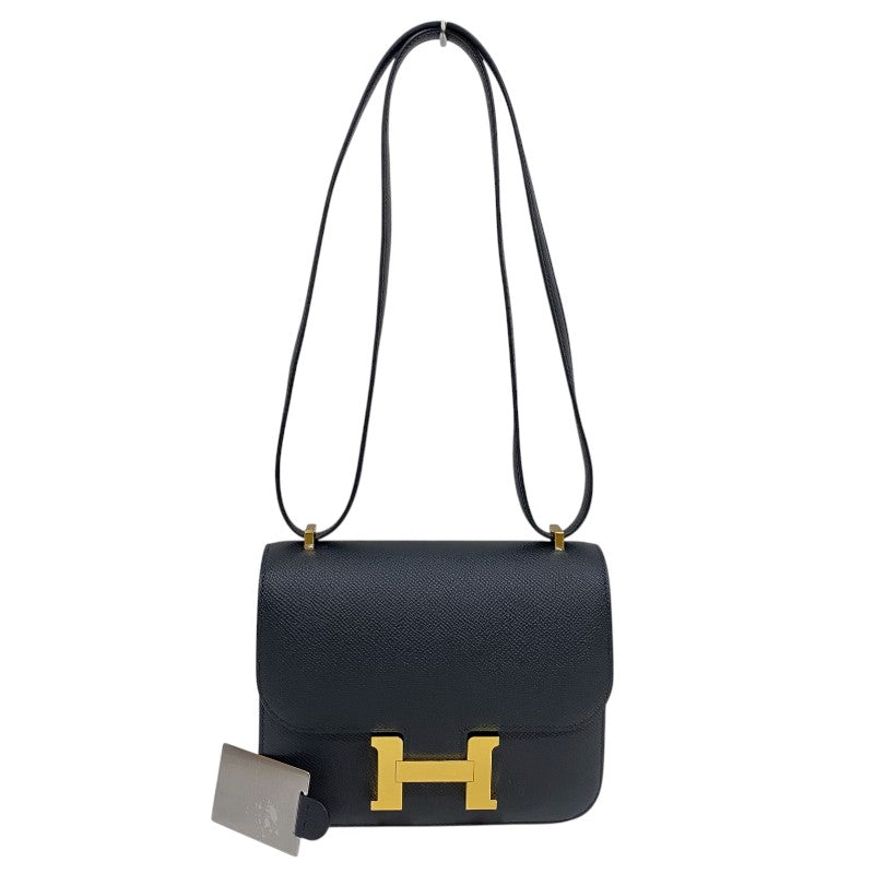エルメス HERMES コンスタンス3 ミニ W刻 ブラック ゴールド金具 エプソン レディース ショルダーバッグ