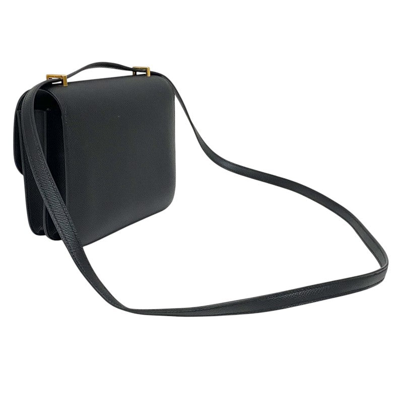 エルメス HERMES コンスタンス3 ミニ W刻 ブラック ゴールド金具 エプソン レディース ショルダーバッグ