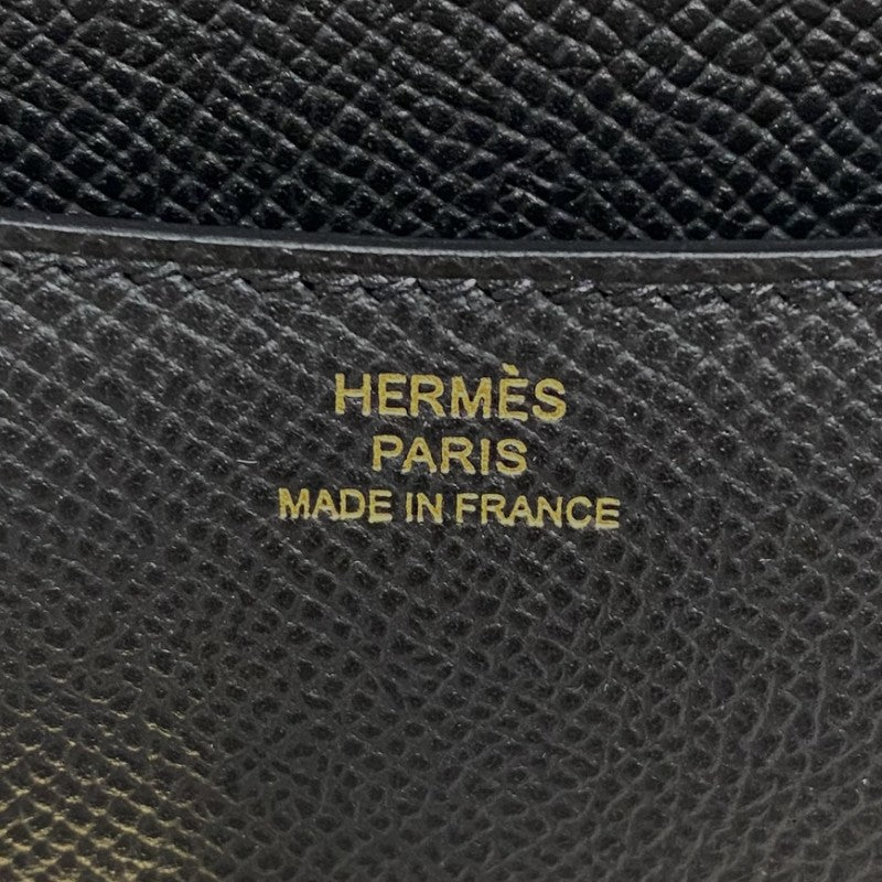 エルメス HERMES コンスタンス3 ミニ W刻 ブラック ゴールド金具 エプソン レディース ショルダーバッグ