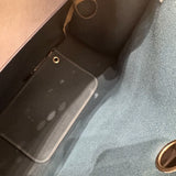 エルメス HERMES エールバッグジップMM D刻印 ネイビー・ダークグリーン トワル・ハンター レディース ハンドバッグ