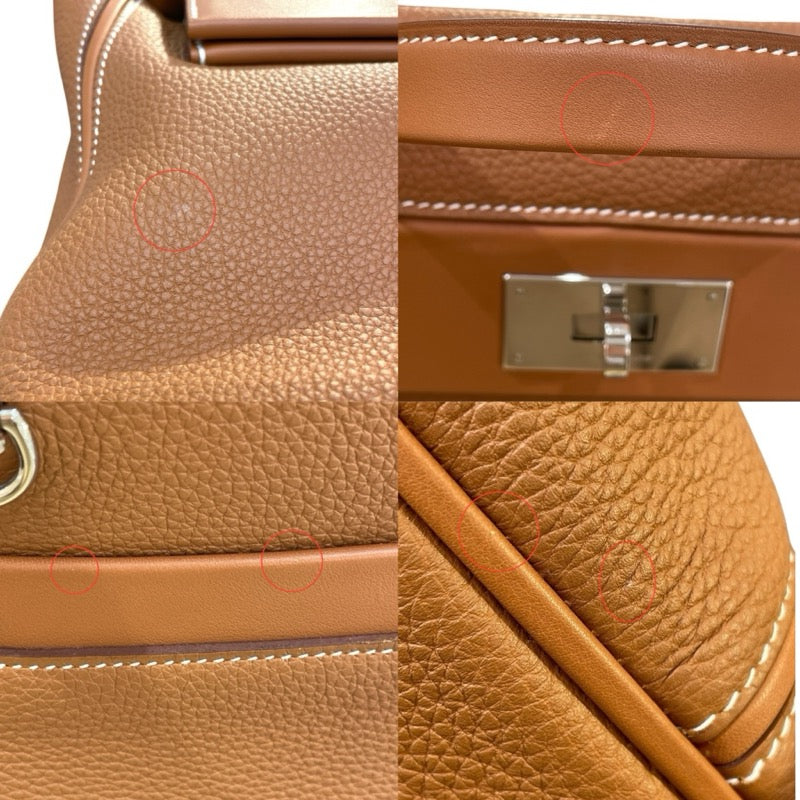 エルメス HERMES ヴァンキャトル29 Y刻 ゴールド/シルバー金具 トゴ ユニセックス ハンドバッグ