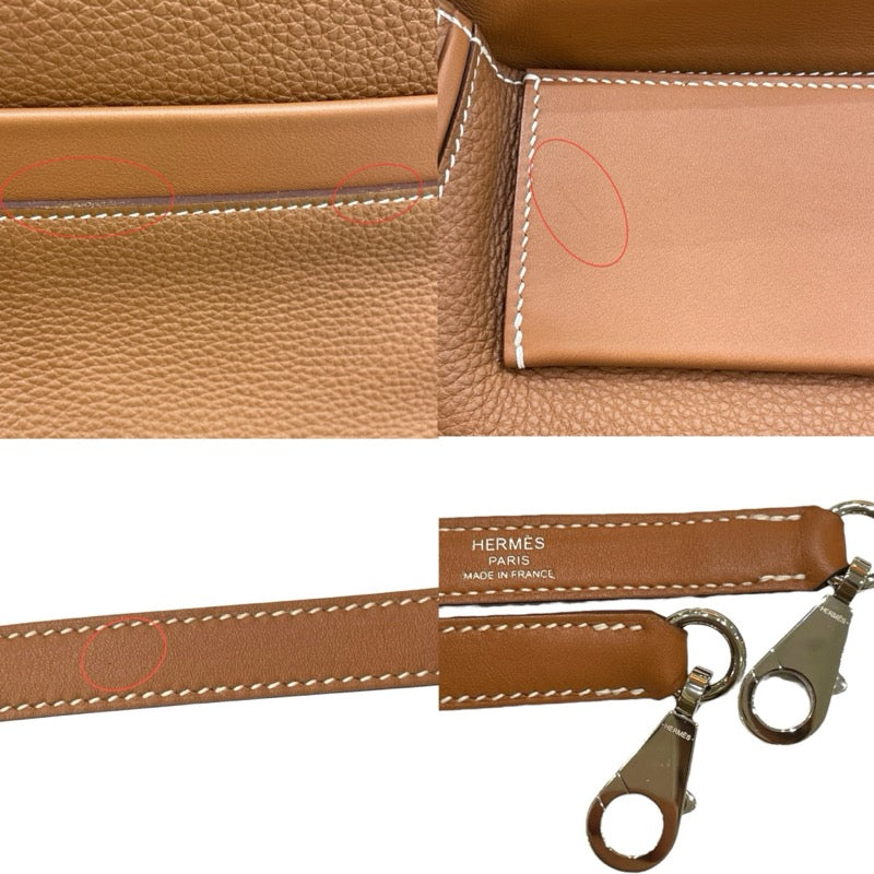 エルメス HERMES ヴァンキャトル29 Y刻 ゴールド/シルバー金具 トゴ ユニセックス ハンドバッグ