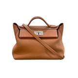 エルメス HERMES ヴァンキャトル29 Y刻 ゴールド/シルバー金具 トゴ ユニセックス ハンドバッグ