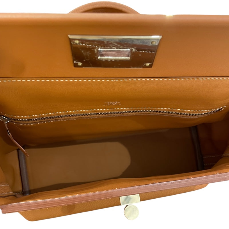 エルメス HERMES ヴァンキャトル29 Y刻 ゴールド/シルバー金具 トゴ ユニセックス ハンドバッグ