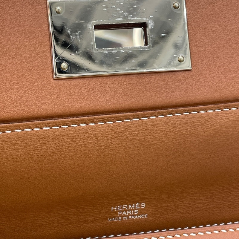 エルメス HERMES ヴァンキャトル29 Y刻 ゴールド/シルバー金具 トゴ ユニセックス ハンドバッグ