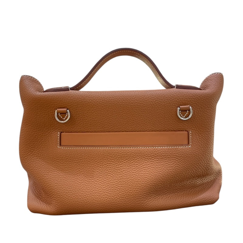エルメス HERMES ヴァンキャトル29 Y刻 ゴールド/シルバー金具 トゴ ユニセックス ハンドバッグ