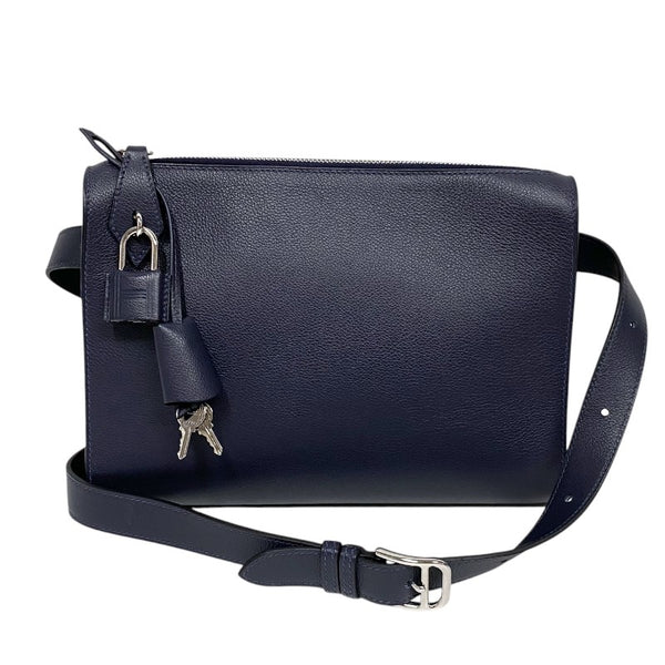 エルメス HERMES ボリトル B刻 ブルーニュイ シルバー金具 エバーカラー メンズ ショルダーバッグ