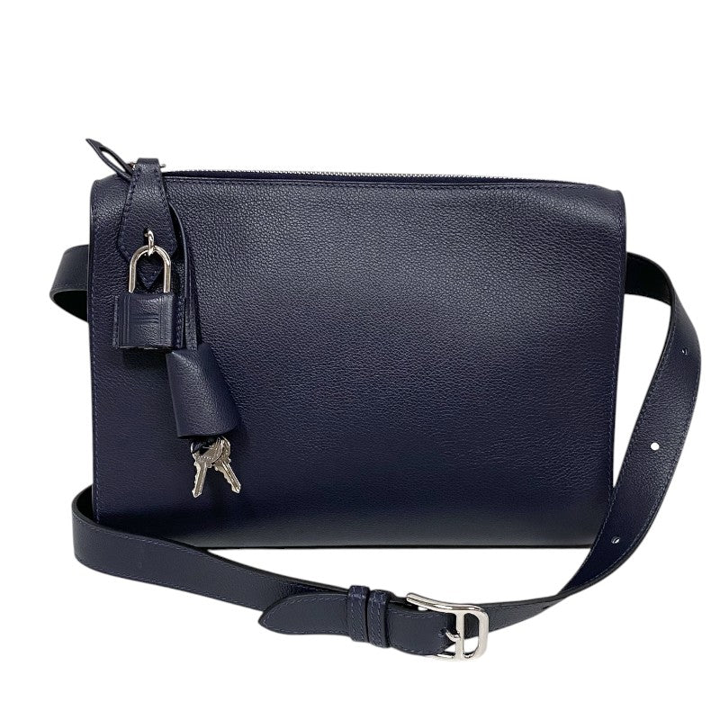 エルメス HERMES ボリトル B刻 ブルーニュイ シルバー金具 エバーカラー メンズ ショルダーバッグ