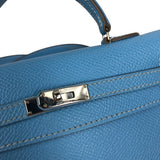 エルメス HERMES タイニーケリー □O刻 セレスト SV金具 エプソン レディース ハンドバッグ