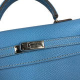 エルメス HERMES タイニーケリー □O刻 セレスト SV金具 エプソン レディース ハンドバッグ
