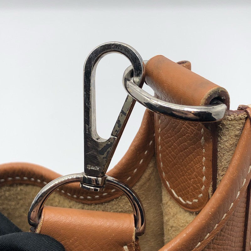 エルメス HERMES エヴリン3PM □L刻 ゴールド/シルバー金具 エプソン メンズ ショルダーバッグ
