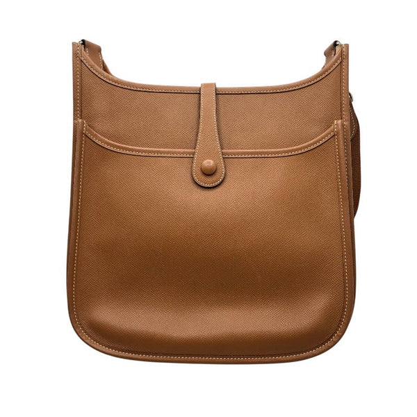 エルメス HERMES エヴリン3PM □L刻 ゴールド/シルバー金具 エプソン メンズ ショルダーバッグ