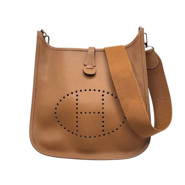 エルメス HERMES エヴリン3PM □L刻 ゴールド/シルバー金具 エプソン メンズ ショルダーバッグ