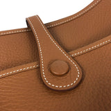 エルメス HERMES エヴリン3PM W刻 ゴールド シルバー金具 トリヨン レディース ショルダーバッグ