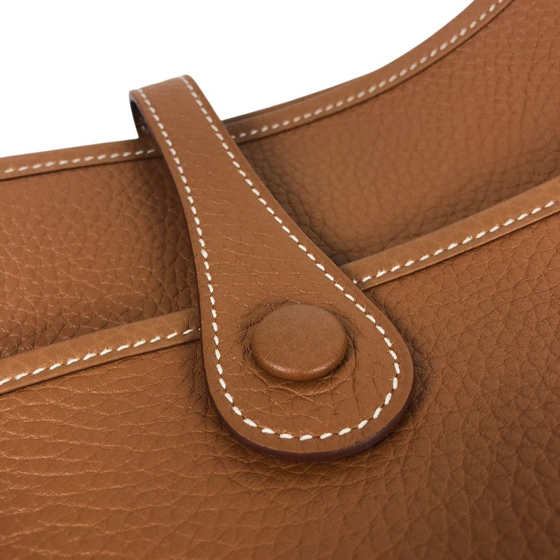 エルメス HERMES エヴリン3PM W刻 ゴールド シルバー金具 トリヨン レディース ショルダーバッグ