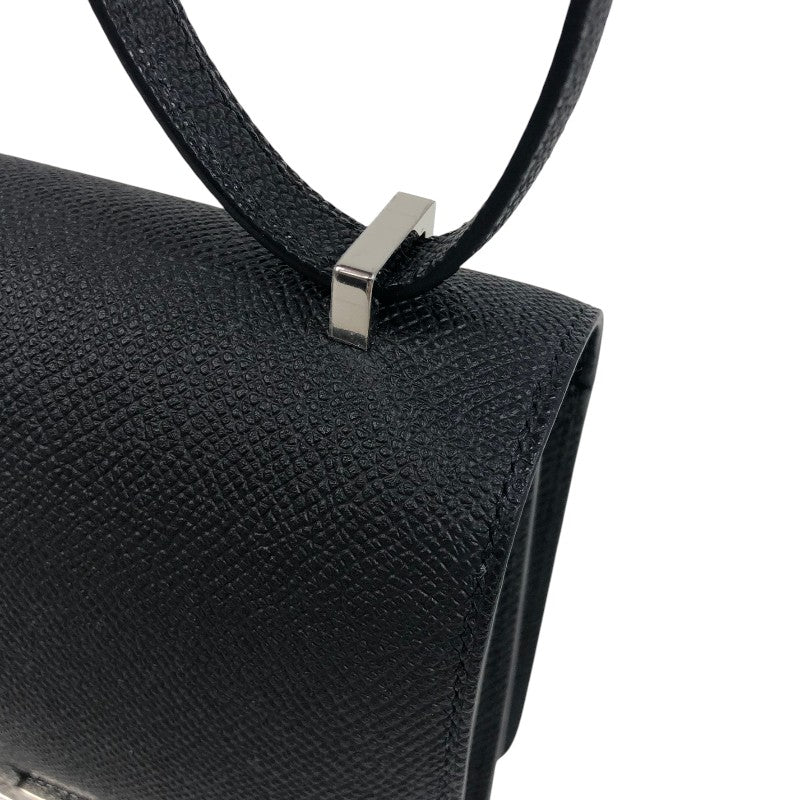 エルメス HERMES コンスタンス3 ミニ K刻 ブラック シルバー金具 エプソン レディース ショルダーバッグ
