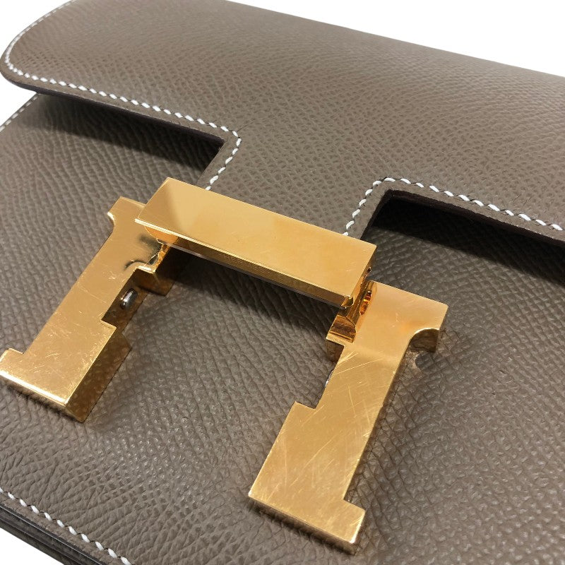 エルメス HERMES コンスタンス3ミニ U刻 エトゥープ ゴールド金具 エプソン レディース ショルダーバッグ