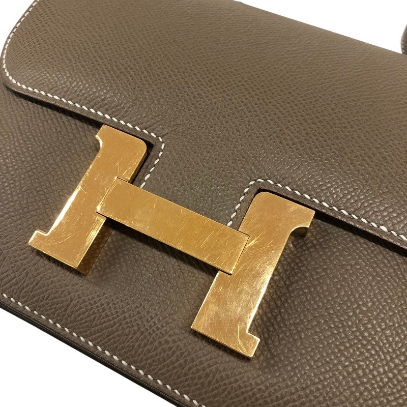 エルメス HERMES コンスタンス3ミニ U刻 エトゥープ ゴールド金具 エプソン レディース ショルダーバッグ