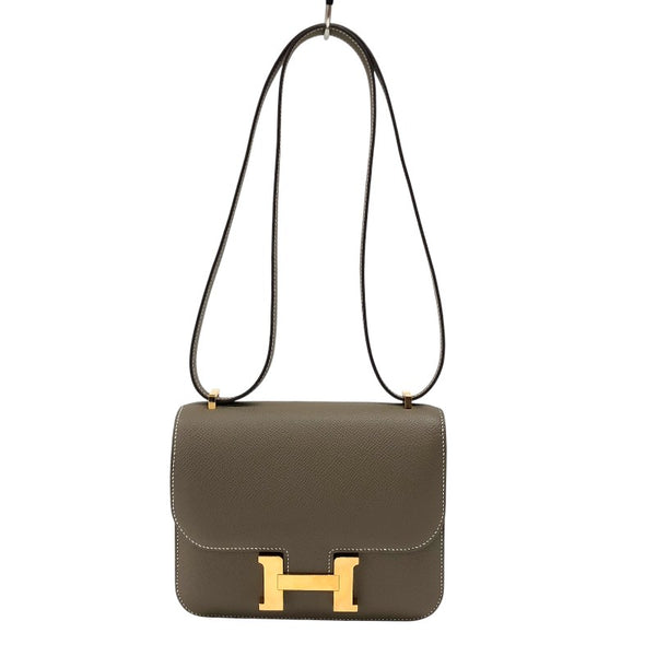 エルメス HERMES コンスタンス3ミニ U刻 エトゥープ ゴールド金具 エプソン レディース ショルダーバッグ