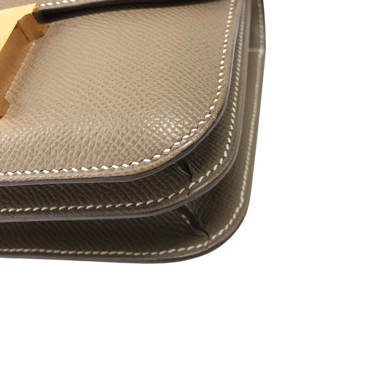 エルメス HERMES コンスタンス3ミニ U刻 エトゥープ ゴールド金具 エプソン レディース ショルダーバッグ