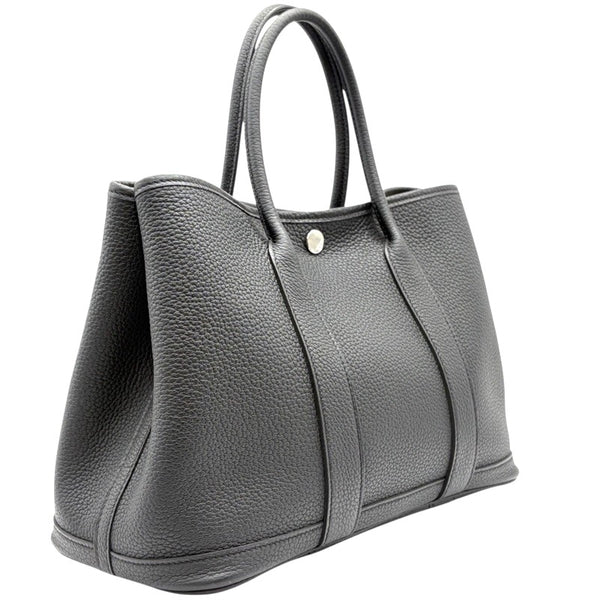 エルメス HERMES ガーデンパーティTPM W刻印 ブラック シルバー金具 ネゴンダ レディース ハンドバッグ