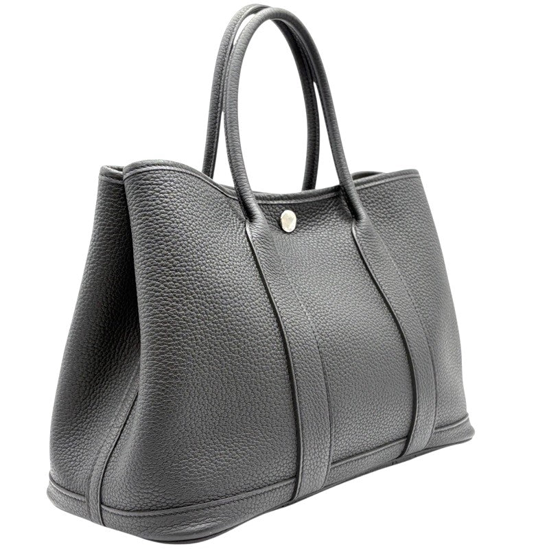 エルメス HERMES ガーデンパーティTPM W刻印 ブラック シルバー金具 ネゴンダ レディース ハンドバッグ