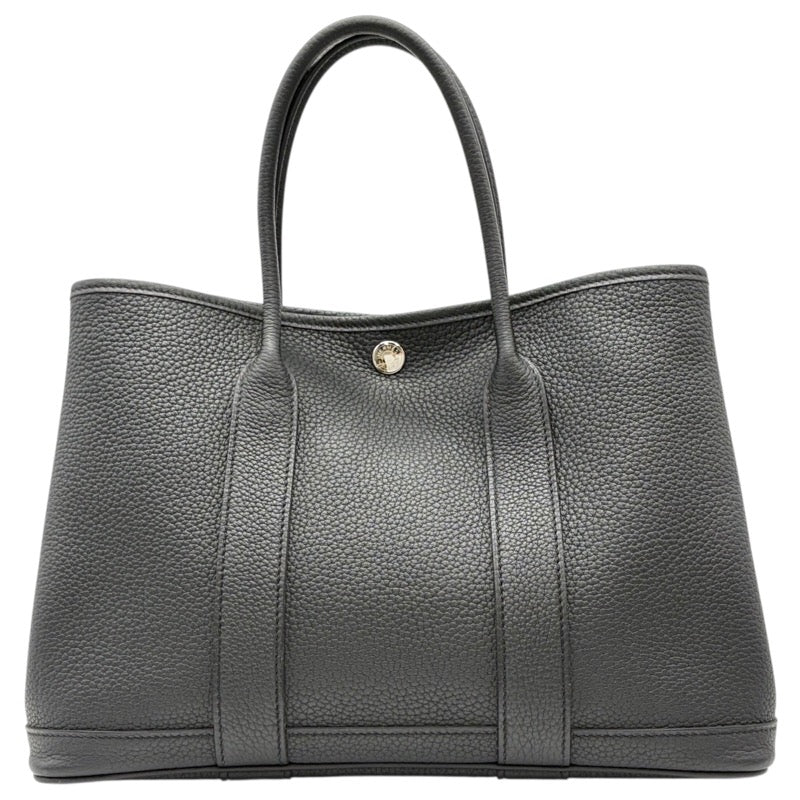 エルメス HERMES ガーデンパーティTPM W刻印 ブラック シルバー金具 ネゴンダ レディース ハンドバッグ