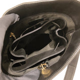 シャネル CHANEL チョコバー ココマーク バケットバッグ ブラック ゴールド金具 ラムレザー レディース ハンドバッグ