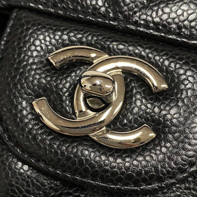 シャネル CHANEL マトラッセ30 A58600 ブラック シルバー金具 キャビアスキン レディース ショルダーバッグ