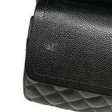 シャネル CHANEL マトラッセ30 A58600 ブラック シルバー金具 キャビアスキン レディース ショルダーバッグ