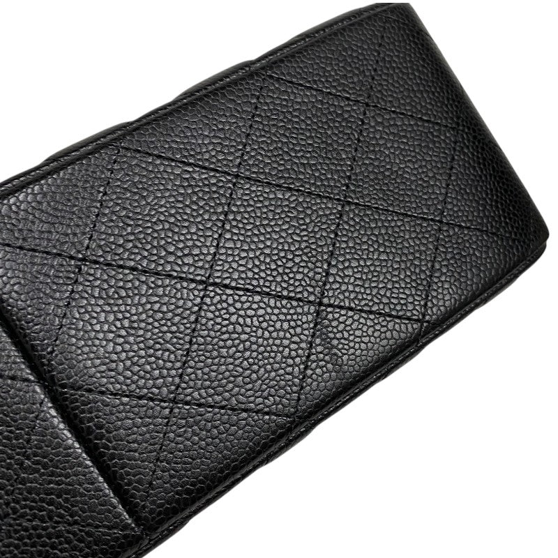 シャネル CHANEL マトラッセ30 A58600 ブラック シルバー金具 キャビアスキン レディース ショルダーバッグ