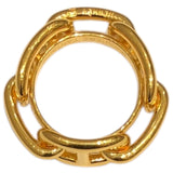 エルメス HERMES ルカデ　スカーフリング ゴールド メタル/GD アクセサリー